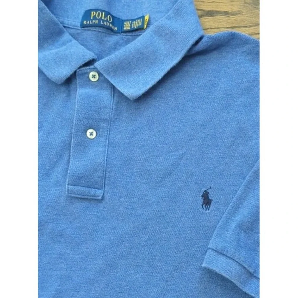 Polo Ralph Lauren Mens Sz 4XLT Tall Blue Short Sleeve Polo‎ Pony Preppy Money
